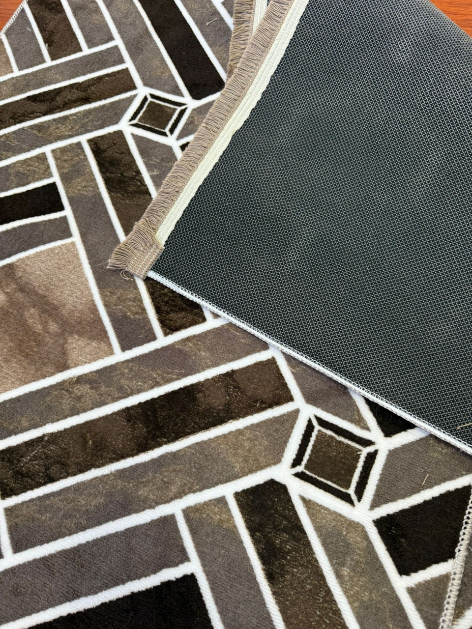 Set Doua Traverse Antiderapante Model Curea Maro  75x140 cm [3]