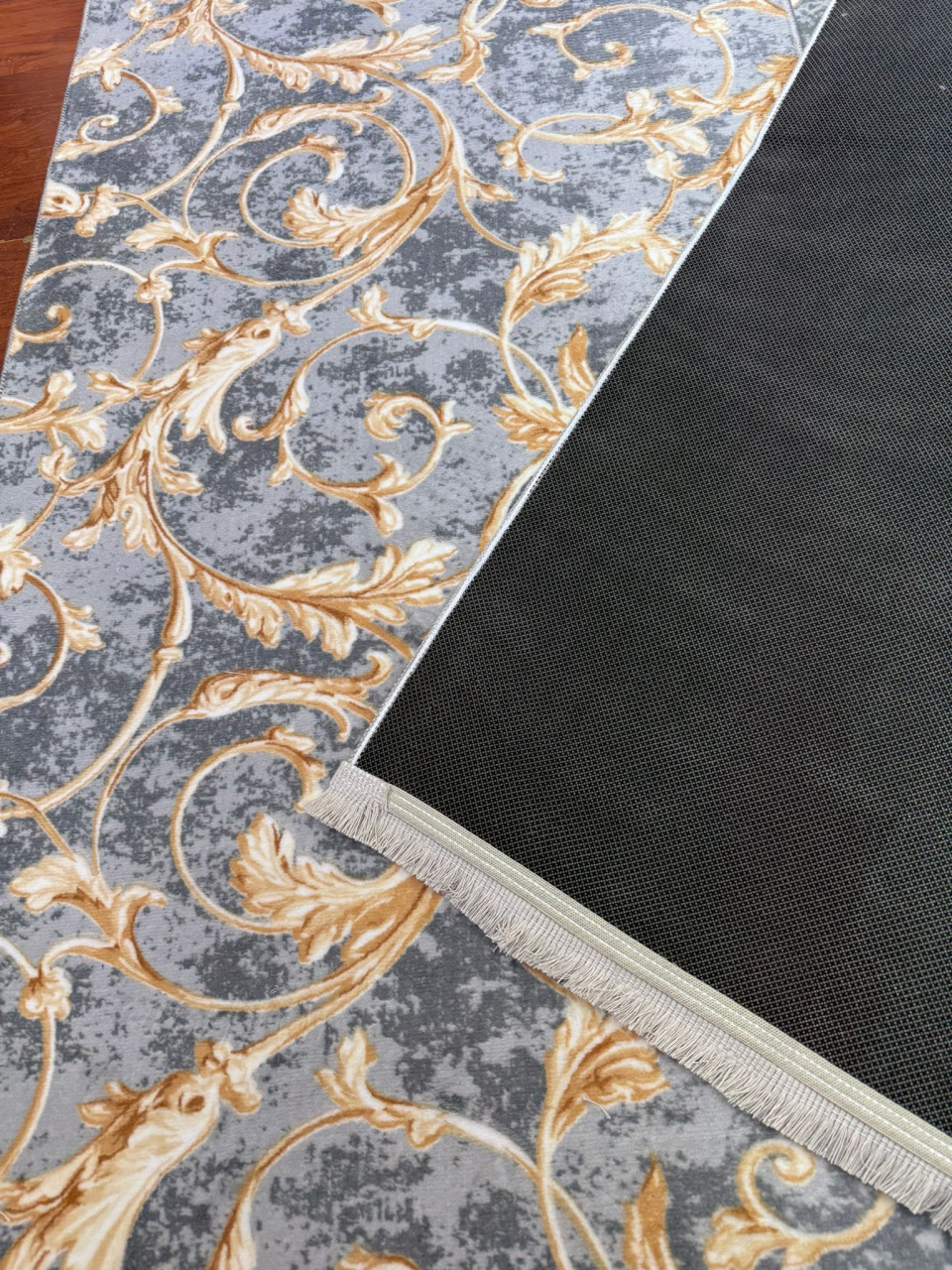 Set Doua Traverse Antiderapante Model Regal Gri   75x140 cm [2]