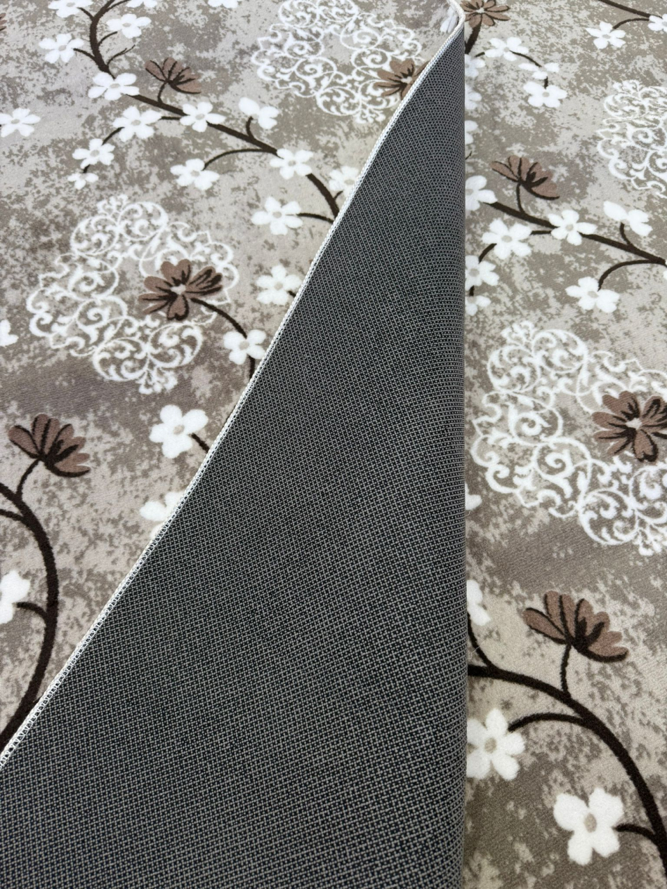 Set Doua Traverse Antiderapante Model Floral Capucino 75x140 cm [3]