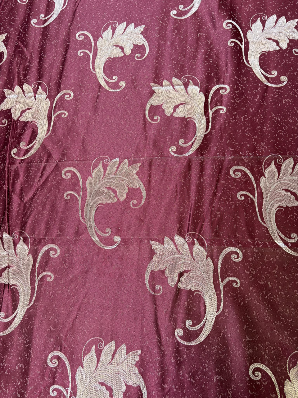 Set Draperii Bordo  Gata Cusute cu Tiv si Rejansă, 3M x 2.5 h Model Frunza [3]