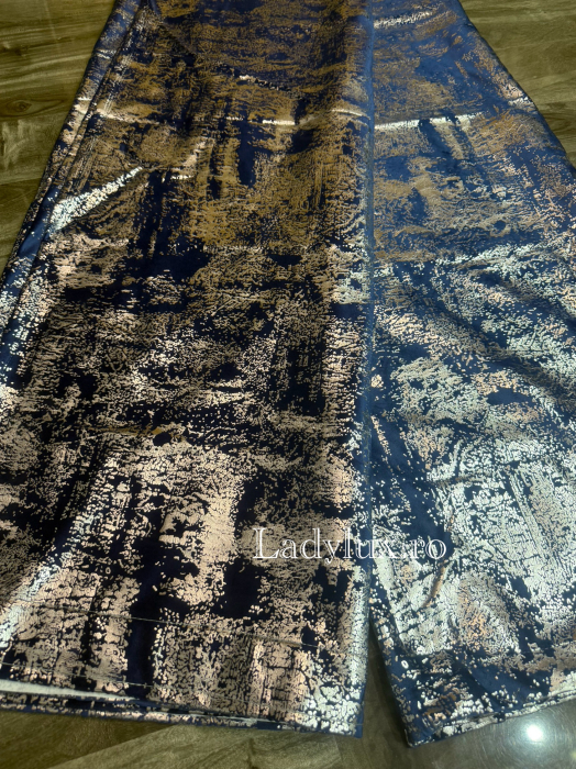 Set Draperii Catifea cu insertii -3 Metri Lățime, 2 Panouri (1.5 m + 1.5 m), Înălțime 2.70 m – Gata Cusute cu Tiv și Rejansă– C1605 [1]