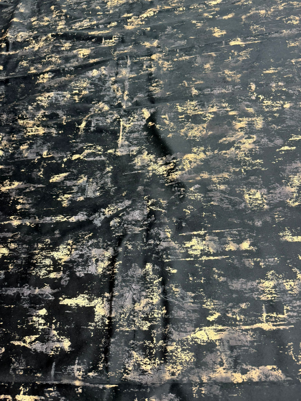 Set Draperii Catifea Negra cu Insertii Aurii  Cu Tiv și Rejansă 3M-2.7h [2]