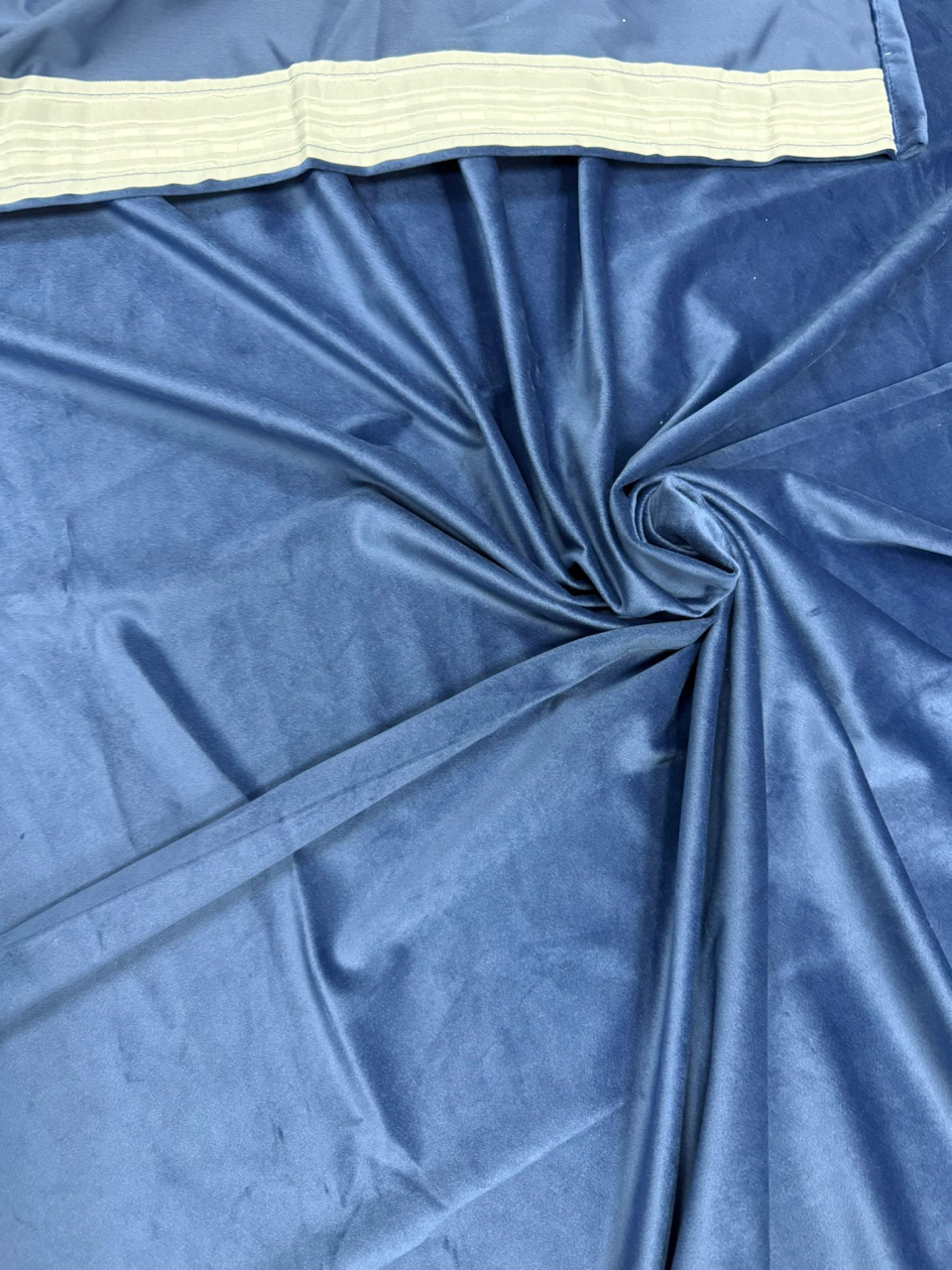 Set Draperii Albastre Catifea Simpla -3M x 2.5 Gata Cusute cu Tiv și Rejansă - Albastru [3]