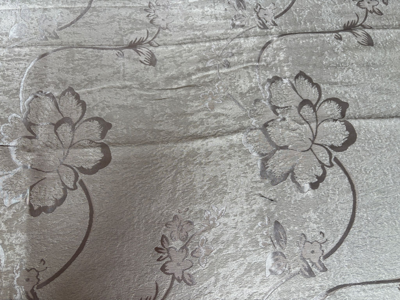Set Draperii Crem Gata Cusute cu Tiv si Rejansă, 3M x2.7h - Model Bujor [3]