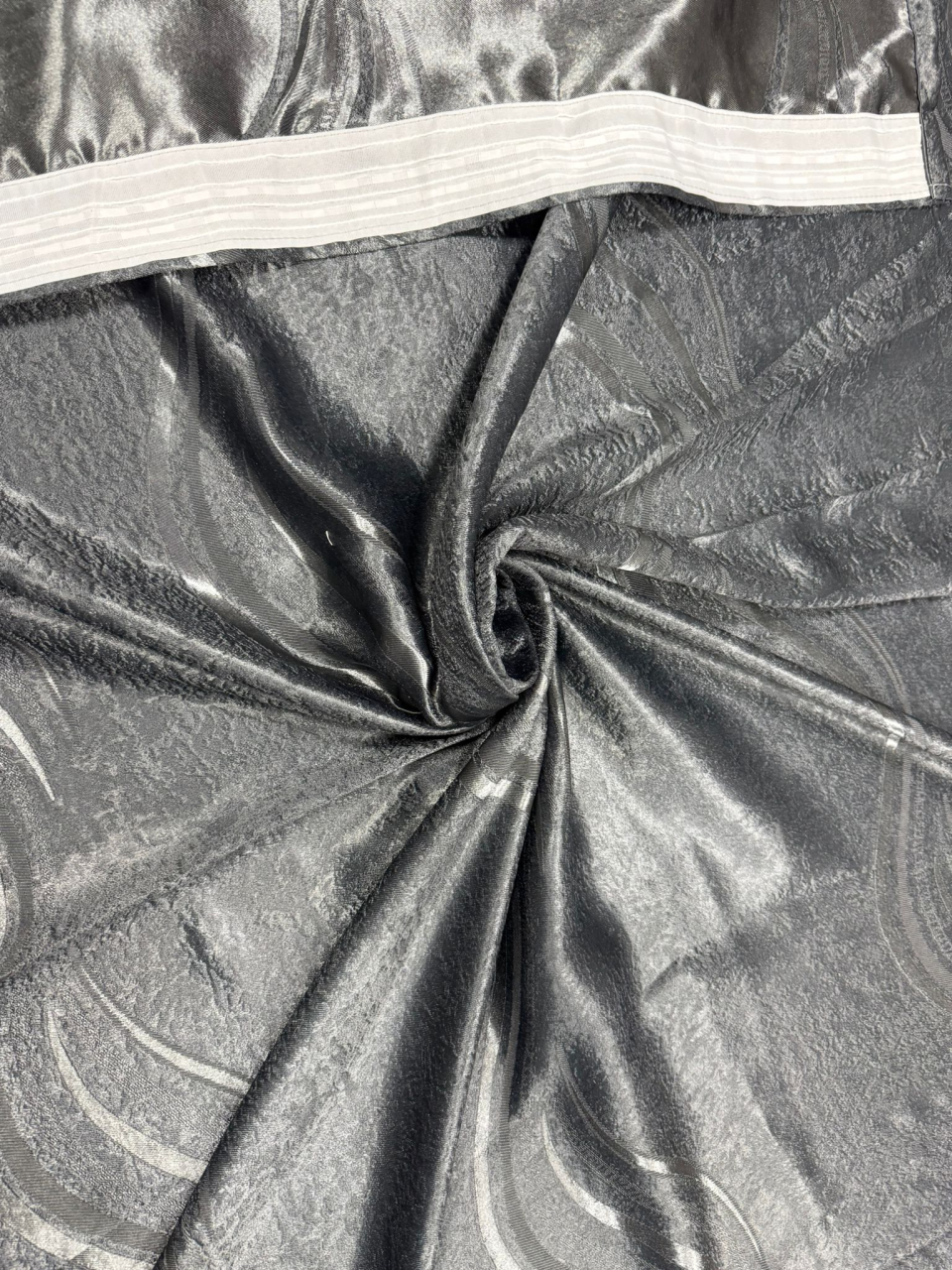 Set Draperii Gri Model Adier Gata Cusute cu Rejansă 3M x 2.70h [3]