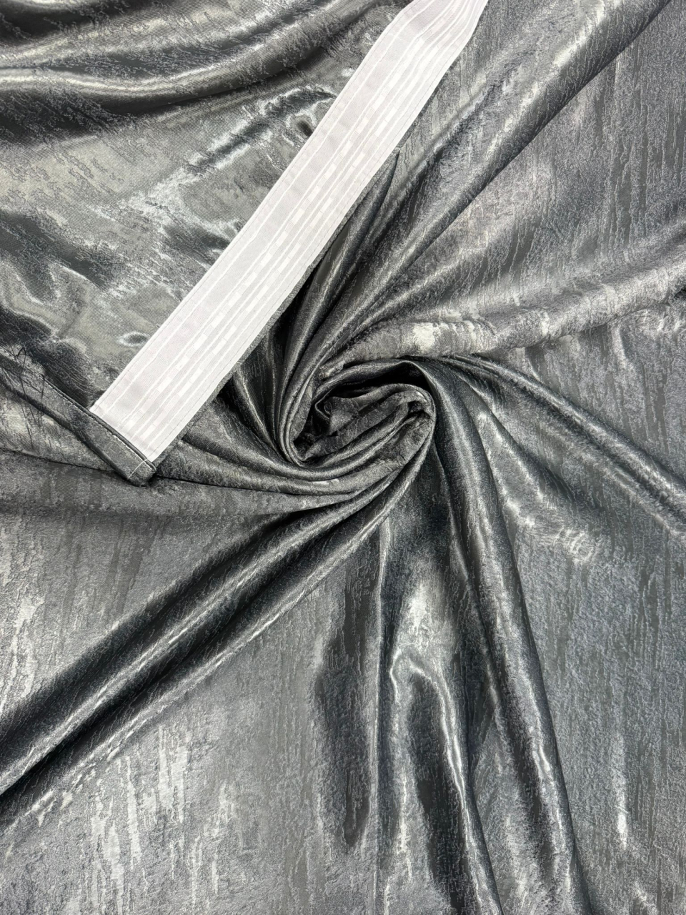 Set Draperii Gri Gata Cusute cu Tiv si Rejansă, 3M x 2.7 h Model Arabic [2]