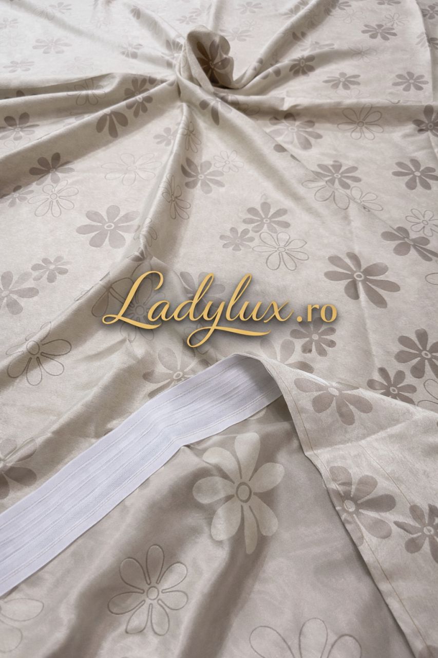 Set Draperii Model Marga Crem Cu Tiv si Rejansa 3M-2.7h [2]