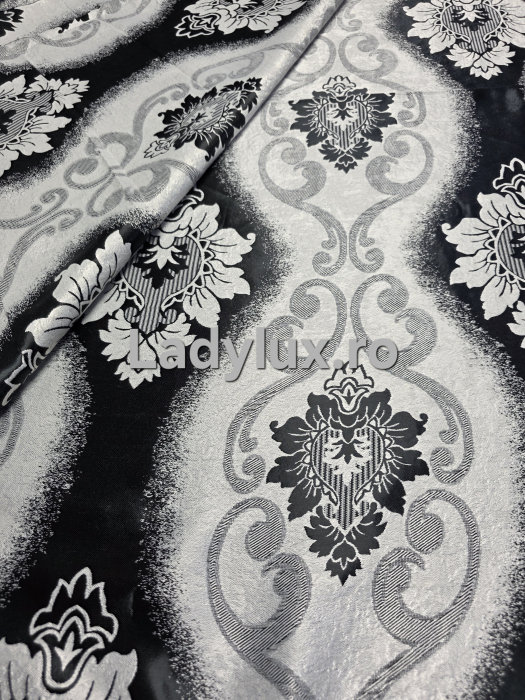 Set Draperii Gata Cusute cu Tiv si Rejansă, 3M –  Model Baroc Blackout [2]