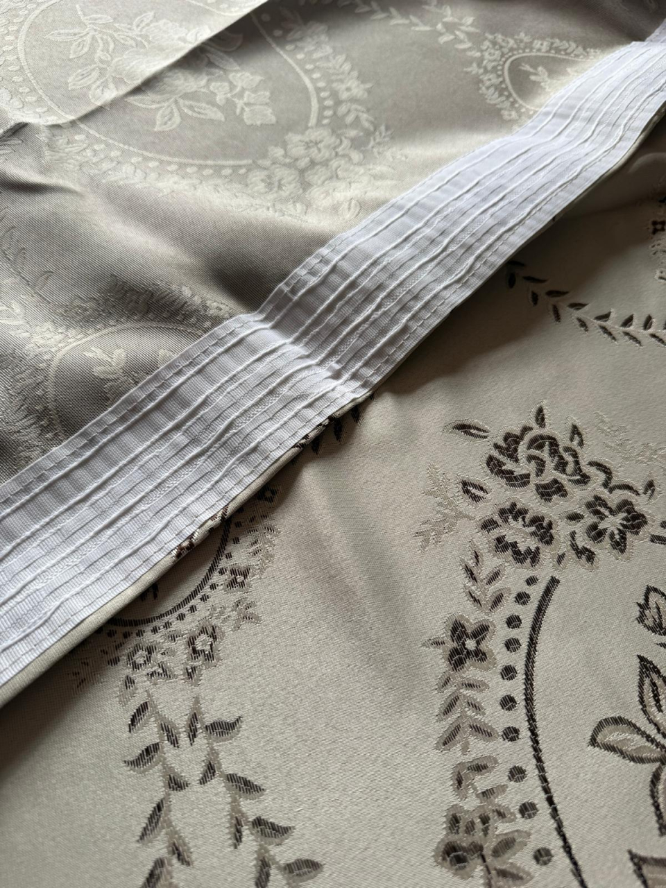 Set Draperii GRI  Gata Cusute cu Tiv si Rejansă, 3M x 2.5 h Model PANDANT [3]