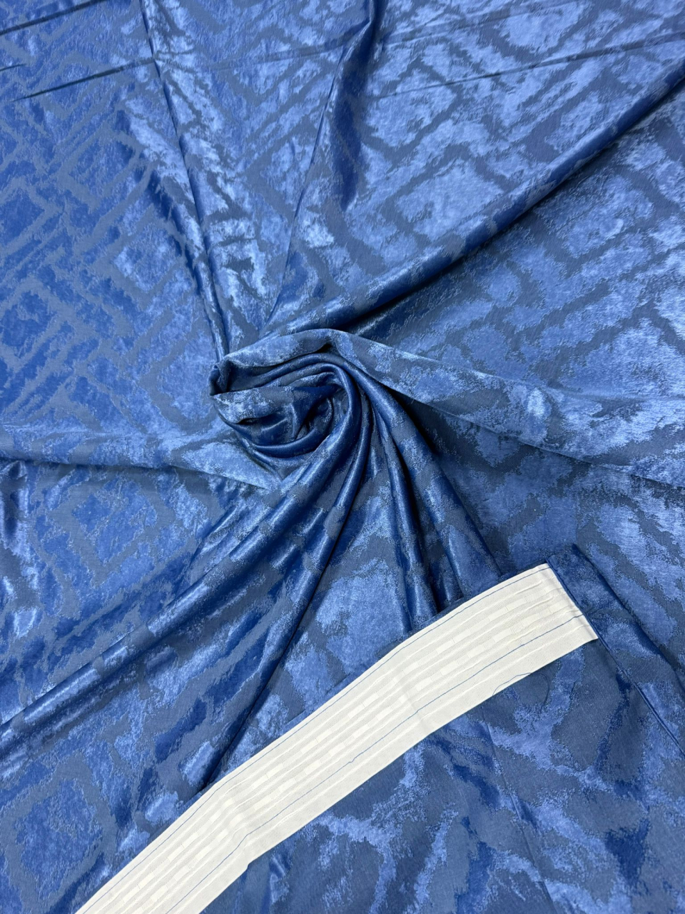 Set Draperii Albastru Gata Cusute cu Tiv si Rejansă, 3M x 2.7 h Model Labirint [4]