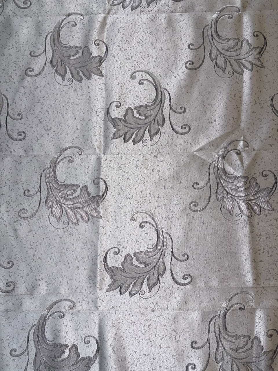 Set Draperii GRI SILVER MODEL Frunza  Cusute cu Tiv si Rejansă, 3M x 2.5 h [2]
