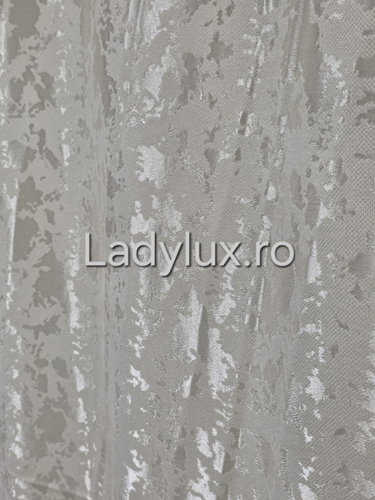 Set Draperii Jacquard cu Ciucuri Decorativi 3M x 2.8H– Eleganță și Strălucire pentru Orice Interior - Bej [3]