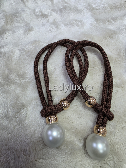 Set Prinzători Draperii Maro– Eleganță și Strălucire pentru Orice Decor -  C1635 [1]