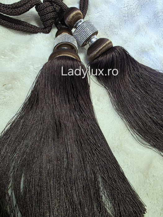 Set Prinzători Draperii Maro– Eleganță și Strălucire pentru Orice Decor -  C1625 [3]