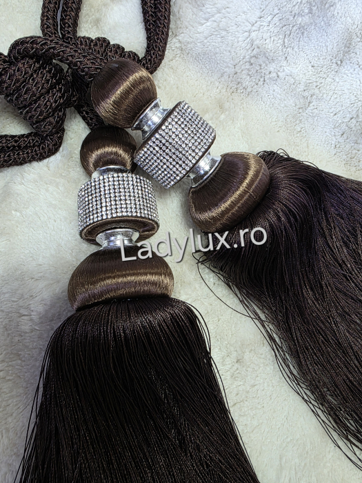 Set Prinzători Draperii Maro– Eleganță și Strălucire pentru Orice Decor -  C1625 [2]