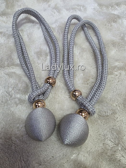 Set Prinzători Draperii Gri– Eleganță și Strălucire pentru Orice Decor -  C1632 [2]