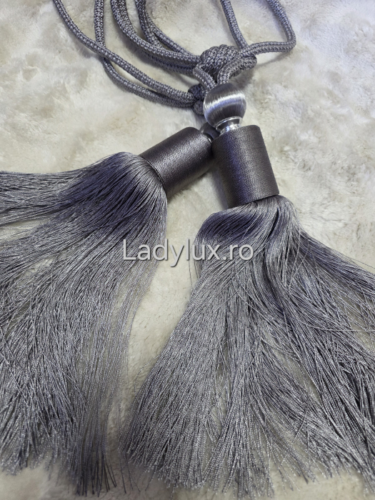 Set Prinzători Draperii Gri– Eleganță și Strălucire pentru Orice Decor -  C1627 [1]