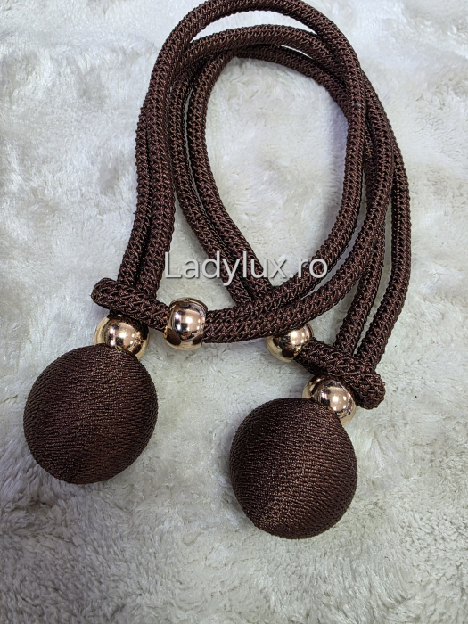 Set Prinzători Draperii Maro– Eleganță și Strălucire pentru Orice Decor -  C1631 [2]