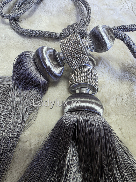 Set Prinzători Draperii Gri– Eleganță și Strălucire pentru Orice Decor -  C1624 [3]