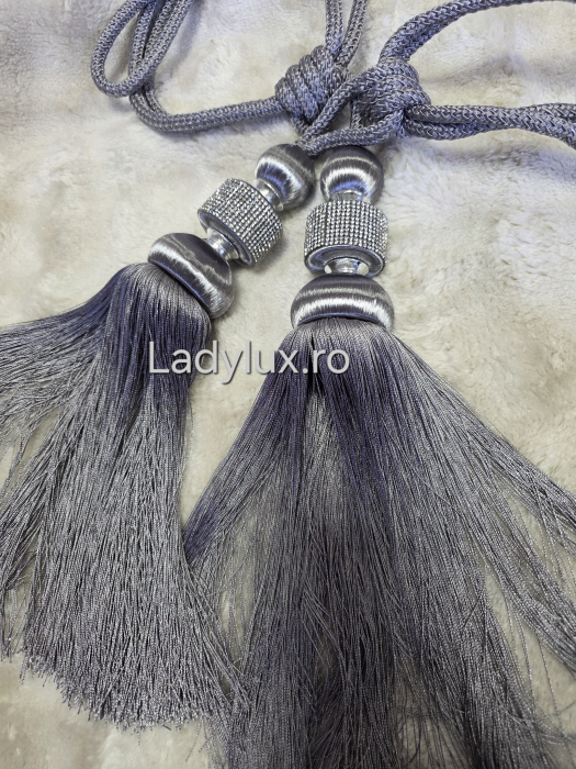 Set Prinzători Draperii Gri– Eleganță și Strălucire pentru Orice Decor -  C1624 [2]