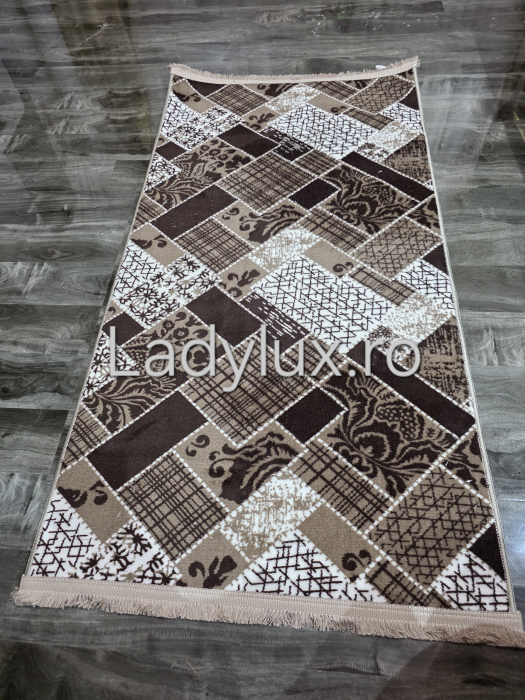 Traversa antiderapanta 1x3 M, model Amandin, in nuante de Maro [1]