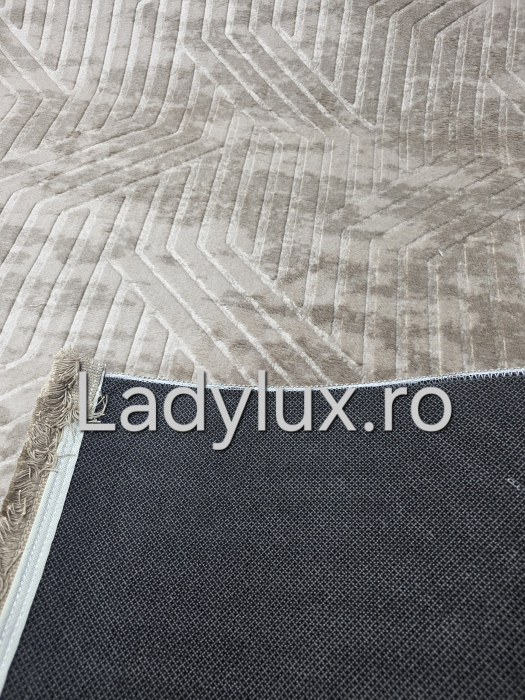 Traversa antiderapanta 1x3 M, Model Gofrat Nisip Bej [2]