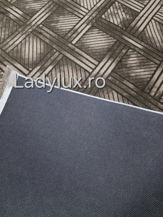 Traversa antiderapanta 1x3 M, model Parchet 2 Maro [3]