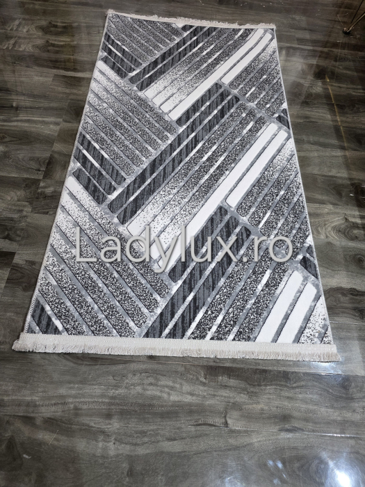 Traversa antiderapanta 1x3 M, model parchet Gri [1]