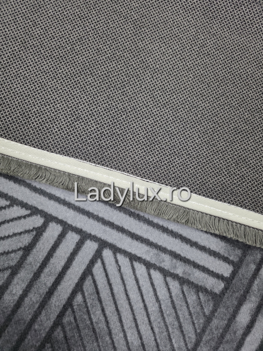 Traversa antiderapanta 1x5 M, model Parchet 2 Gri [2]