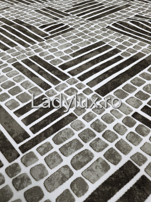 Traversa antiderapanta 1x5 M, Model Parchet 3 Maro [2]