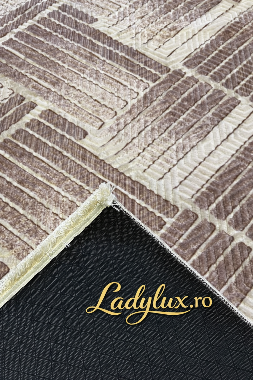 Traversa Antiderapanta , Model Parchet Maro -100 x 270 cm [2]