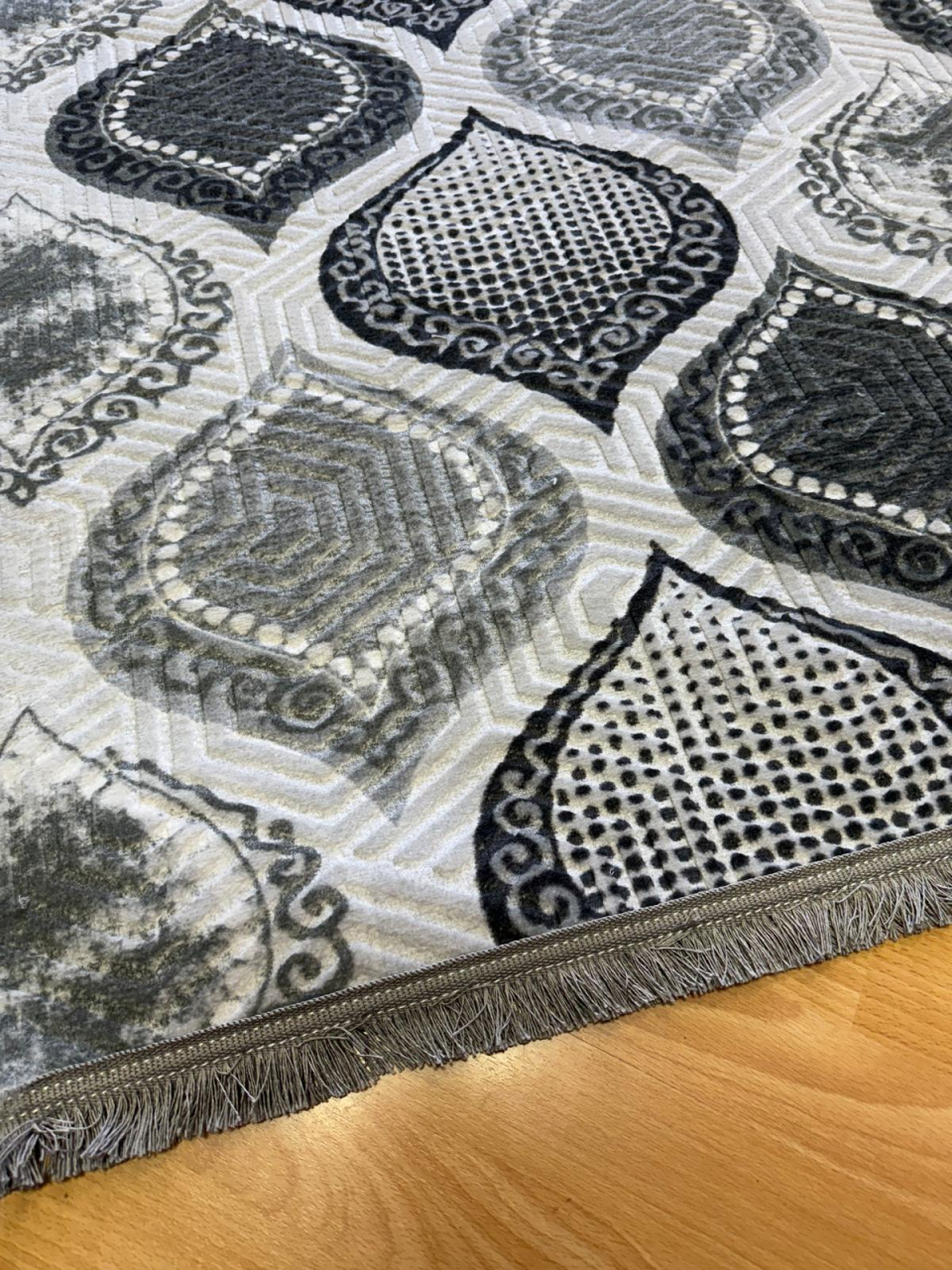 Traversa Antiderapanta , Model Lacrima Gri -100 x 270 cm [2]