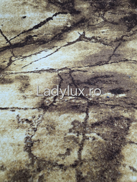 Traversă la metru liniar, Model Roc Maro-Auriu – Cauciucată și Antiderapantă 120 cm latime C1727 [4]