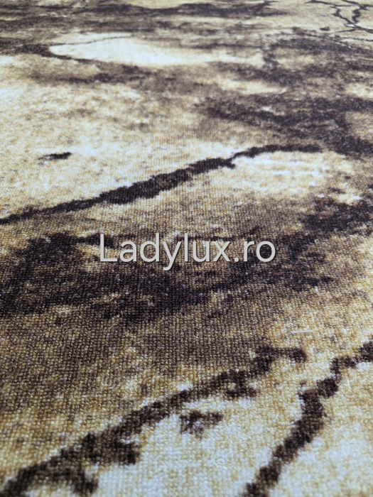 Traversă la metru liniar, Model Roc Maro-Auriu – Cauciucată și Antiderapantă 120 cm latime C1727 [2]