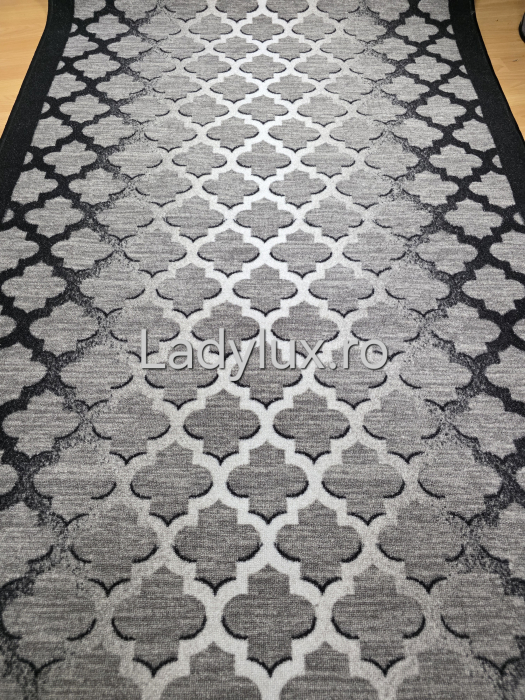 Traversă la metru liniar, Model Pav3D nuante de negru si gri – Cauciucată și Antiderapantă 120 cm latime C1729 [2]