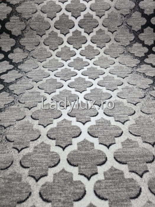 Traversă la metru liniar, Model Pav3D nuante de negru si gri – Cauciucată și Antiderapantă 120 cm latime C1729 [4]