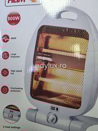 Promotii si oferte! - Încălzitor pliabil compact cu cuarț infraroșu – Soluție de încălzire portabilă de 800W
