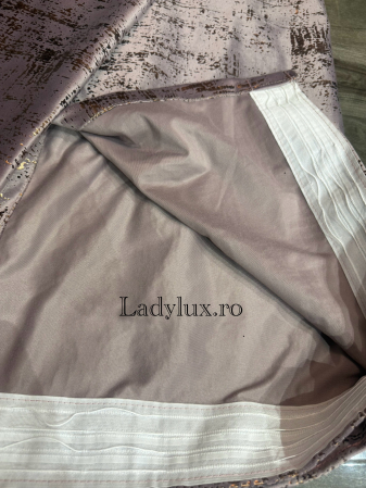 Set Draperii Catifea cu insertii -3 Metri Lățime, 2 Panouri (1.5 m + 1.5 m), Înălțime 2.70 m – Gata Cusute cu Tiv și Rejansă– C1603 [2]