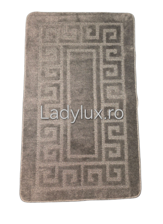 Covoarase Baie - Covoraș baie cauciucat 100x60 cm – model geometric reliefat