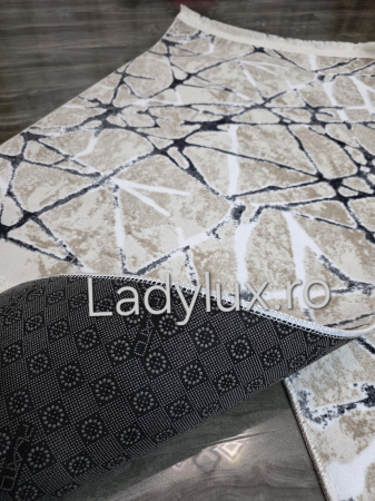 Set 2 Traverse Antiderapante 75x140 cm - Bej+negru C1387 [2]