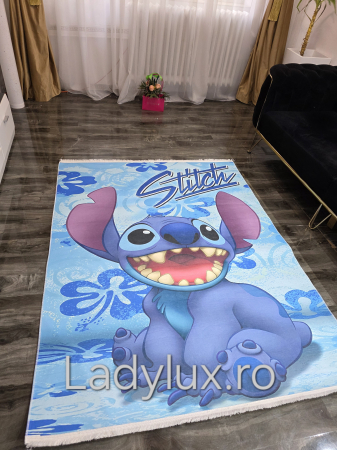 Stitch 01 - Covor Subțire din Poliester cu Antiderapant – 140x180 cm [1]