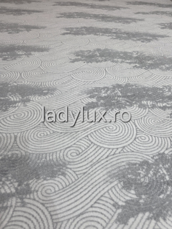 Covor 2x2.80 m lucrat pe antiderapant eleganță în nuanțe de gri C1477 [1]