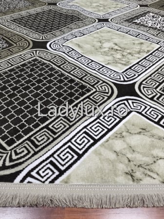 Covor 2x2.80 m lucrat pe antiderapant eleganță în nuanțe de Maro- model VRS [1]