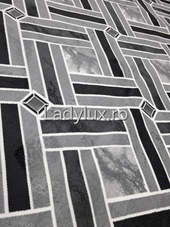 Covor 150 x 220 - Covor Model Curea Gri  150x220 cm