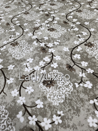 Covoare Antiderapante - Covor Model Floral  Capucino  150x220 cm