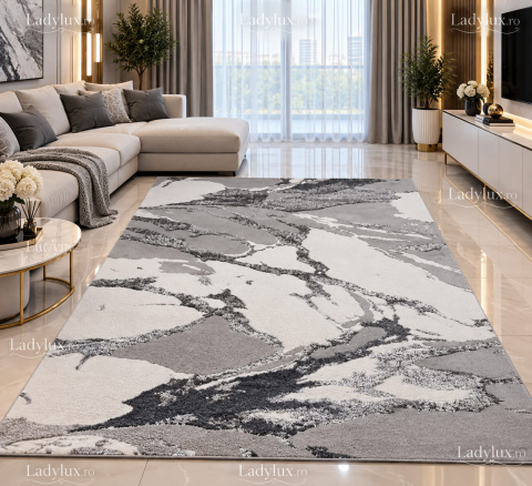 Covoare Mari - Covor Abstract  Model Cameleon 200× 280 cm Grey 157