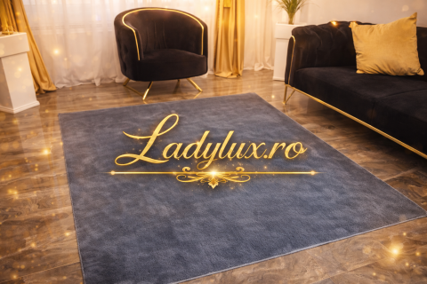 Covoare Antiderapante - Covor Gri Antracit  200×275 cm Model Plusat Vitrine