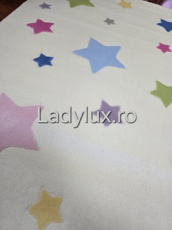 Covor Copii 100x150, Plusat, Cauciucat si Antiderapant- Stelute [1]