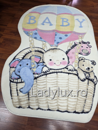 Covor Copii 100x150, Plusat, Cauciucat si Antiderapant- Baby [1]