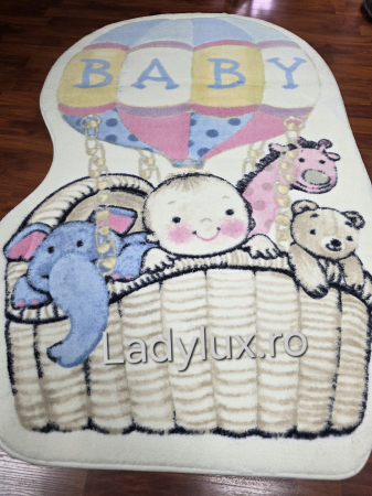 Covoare Animate - Covor Copii 100x150, Plusat, Cauciucat si Antiderapant- Baby